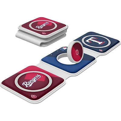 Keyscaper Texas Rangers 3-in-1 Foldable Charger