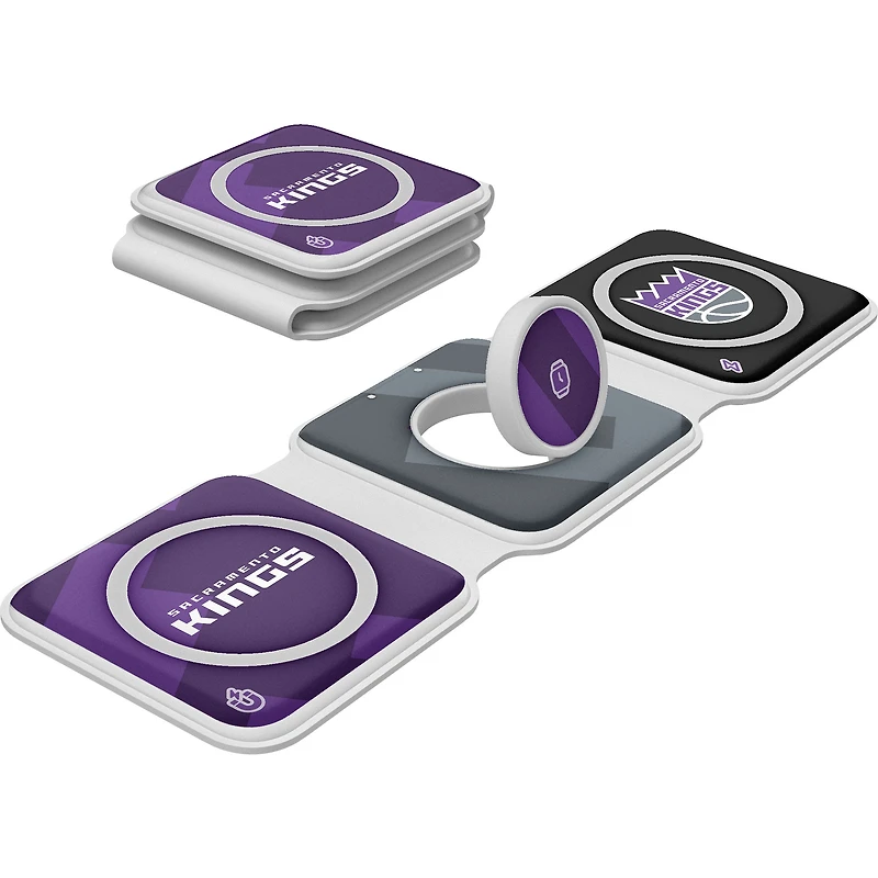 Keyscaper Sacramento Kings 3-in-1 Foldable Charger