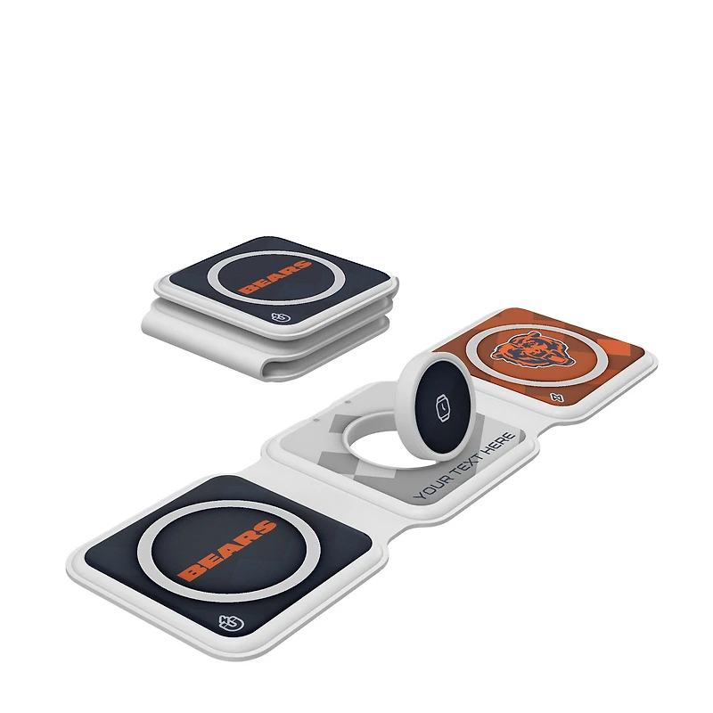 Keyscaper Chicago Bears Personalized 3-in-1 Foldable Charger