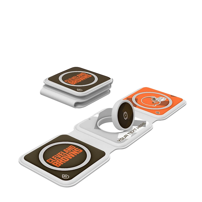 Keyscaper Cleveland Browns Personalized 3-in-1 Foldable Charger