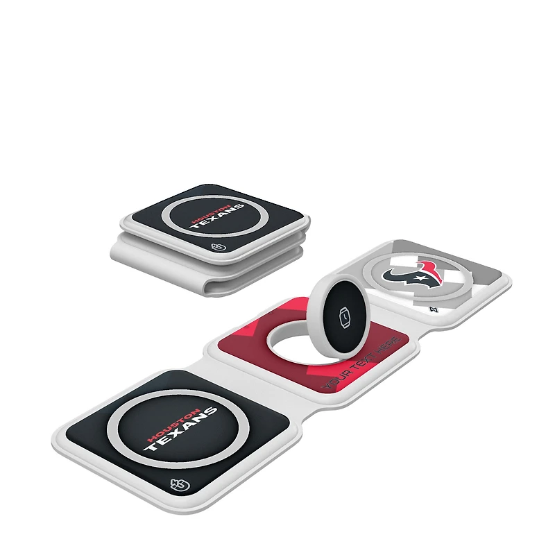 Keyscaper Houston Texans Personalized 3-in-1 Foldable Charger