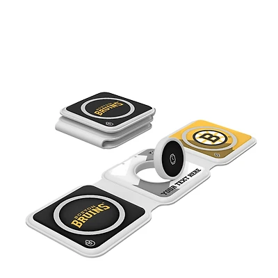 Keyscaper Boston Bruins Personalized 3-in-1 Foldable Charger