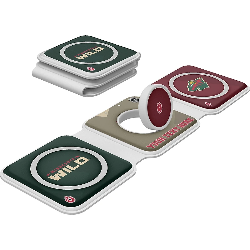 Keyscaper Minnesota Wild Personalized 3-in-1 Foldable Charger