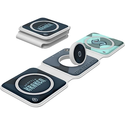 Keyscaper Seattle Kraken Personalized 3-in-1 Foldable Charger