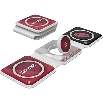 Keyscaper Oklahoma Sooners Personalized 3-in-1 Foldable Charger