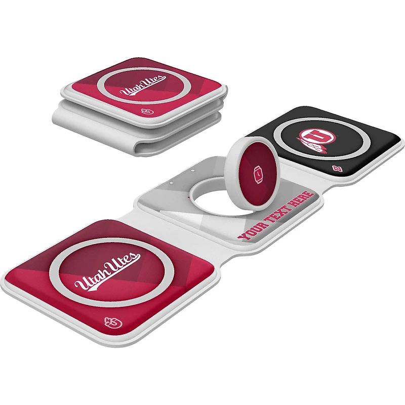 Keyscaper Utah Utes Personalized 3-in-1 Foldable Charger