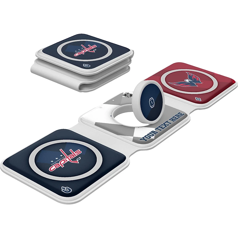 Keyscaper Washington Capitals Personalized 3-in-1 Foldable Charger
