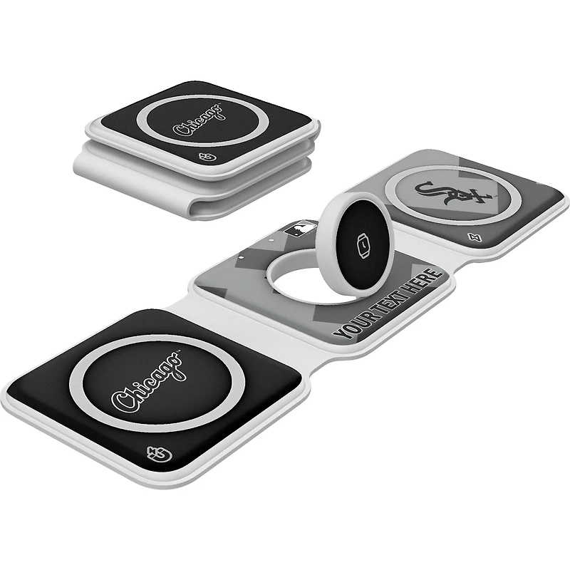 Keyscaper Chicago White Sox Personalized 3-in-1 Foldable Charger