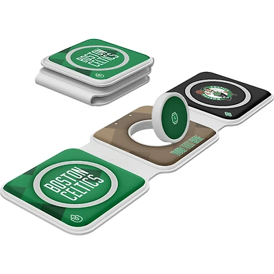 Keyscaper Boston Celtics Personalized 3-in-1 Foldable Charger