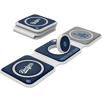 Keyscaper Los Angeles Dodgers Personalized 3-in-1 Foldable Charger