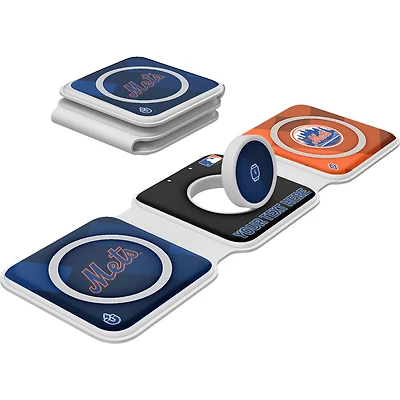 Keyscaper New York Mets Personalized 3-in-1 Foldable Charger