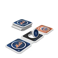 Keyscaper New York Mets Personalized 3-in-1 Foldable Charger