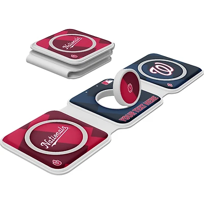 Keyscaper Washington Nationals Personalized 3-in-1 Foldable Charger