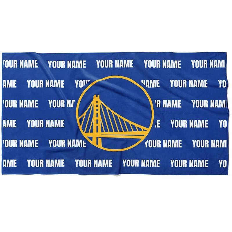Chad & Jake Golden State Warriors 30" x 60" Personalized Horizontal Towel