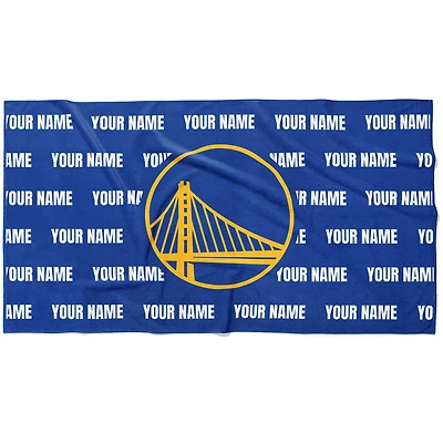 Chad & Jake Golden State Warriors 30" x 60" Personalized Horizontal Towel
