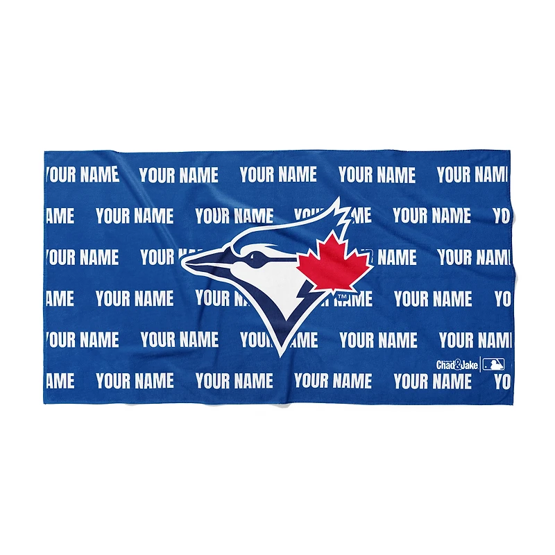 Chad & Jake Toronto Blue Jays 30" x 60" Personalized Horizontal Towel