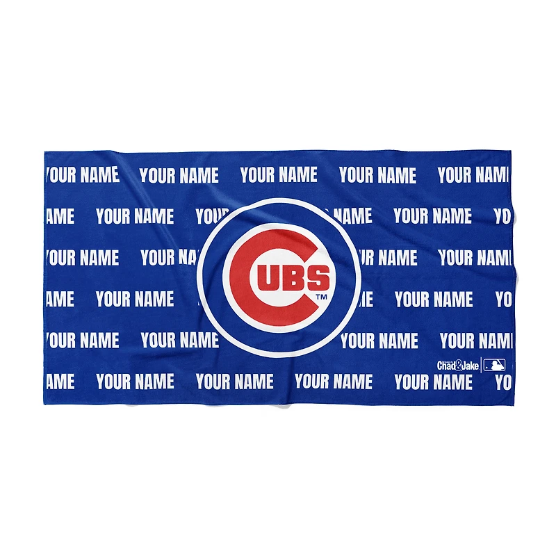 Chad & Jake Chicago Cubs 30" x 60" Personalized Horizontal Towel