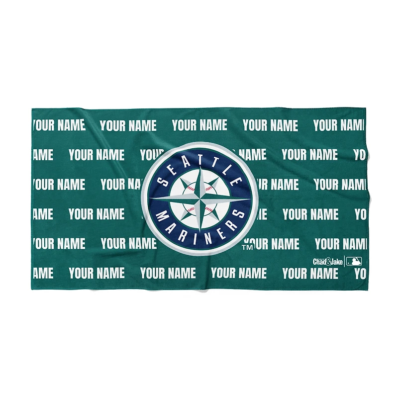 Chad & Jake Seattle Mariners 30" x 60" Personalized Horizontal Towel