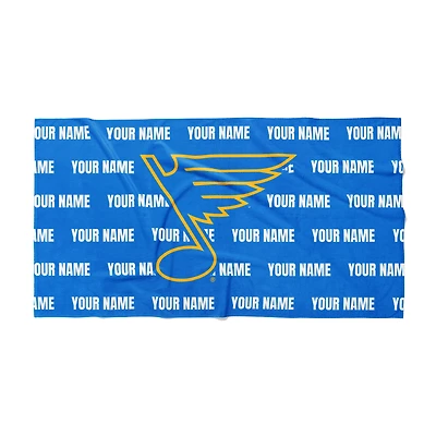 Chad & Jake St. Louis Blues 30" x 60" Personalized Horizontal Towel
