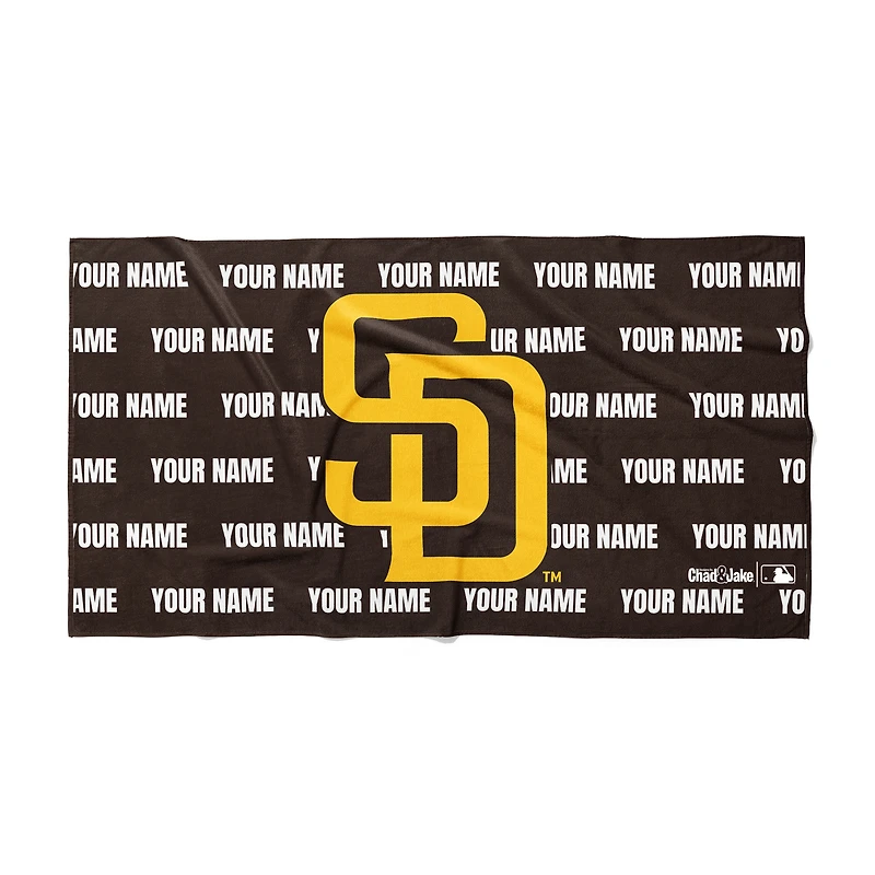 Chad & Jake San Diego Padres 30" x 60" Personalized Horizontal Towel