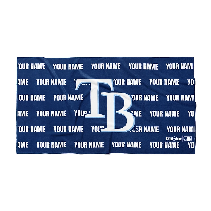 Chad & Jake Tampa Bay Rays 30" x 60" Personalized Horizontal Towel