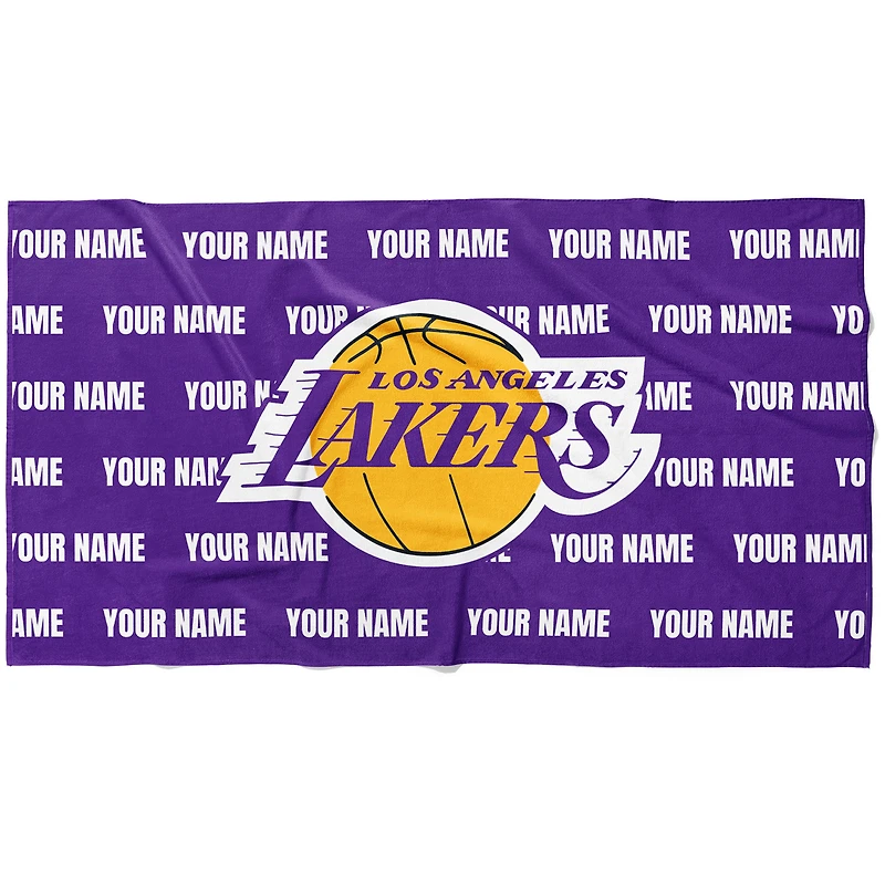 Chad & Jake Los Angeles Lakers 30" x 60" Personalized Horizontal Towel