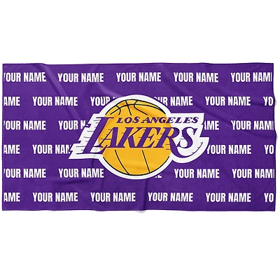 Chad & Jake Los Angeles Lakers 30" x 60" Personalized Horizontal Towel