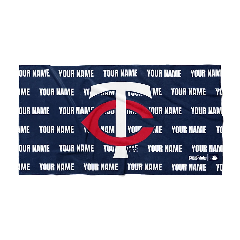 Chad & Jake Minnesota Twins 30" x 60" Personalized Horizontal Towel