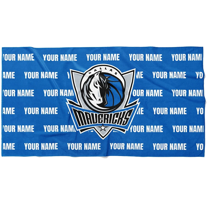 Chad & Jake Dallas Mavericks 30" x 60" Personalized Horizontal Towel