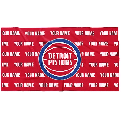 Chad & Jake Detroit Pistons 30" x 60" Personalized Horizontal Towel