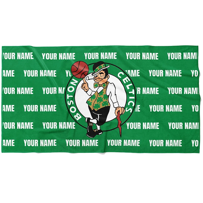 Chad & Jake Boston Celtics 30" x 60" Personalized Horizontal Towel