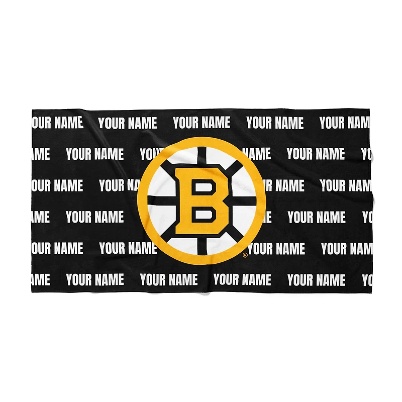 Chad & Jake Boston Bruins 30" x 60" Personalized Horizontal Towel