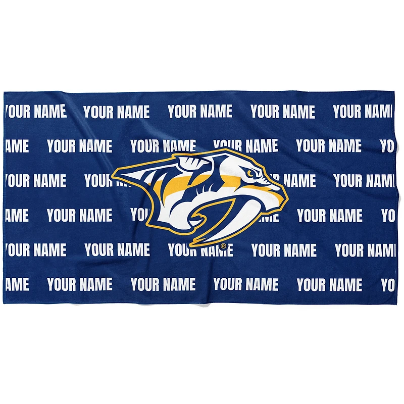 Chad & Jake Nashville Predators 30" x 60" Personalized Horizontal Towel