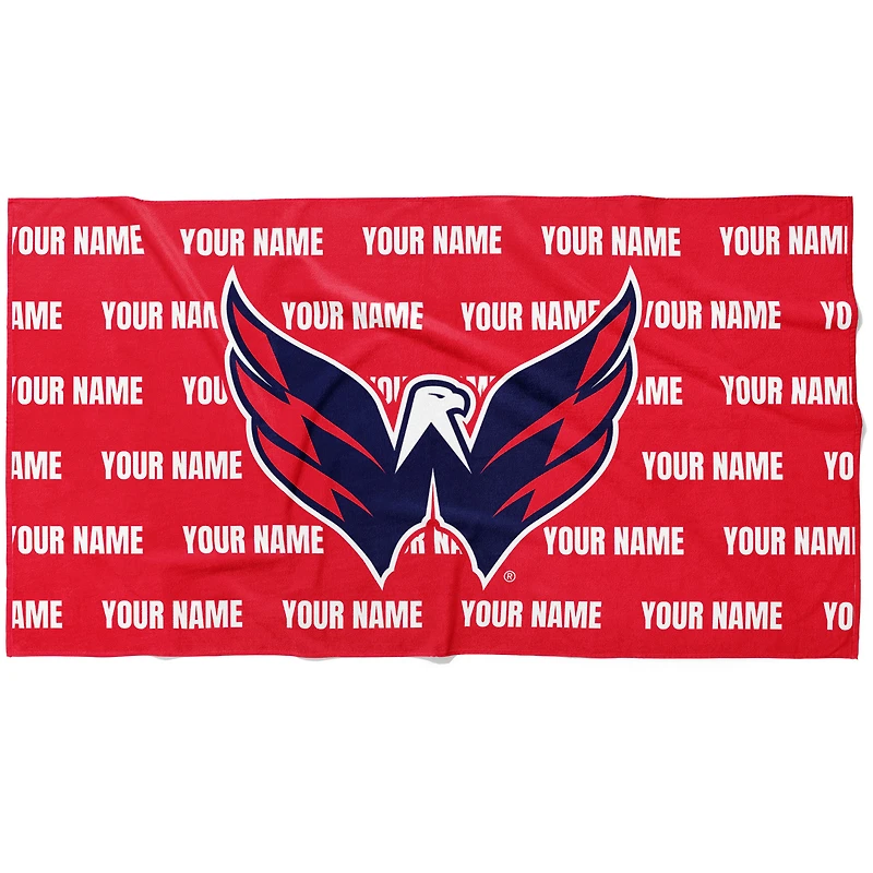 Chad & Jake Washington Capitals 30" x 60" Personalized Horizontal Towel