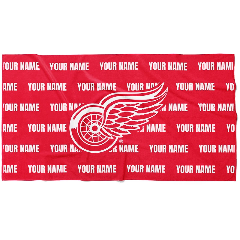 Chad & Jake Detroit Red Wings 30" x 60" Personalized Horizontal Towel