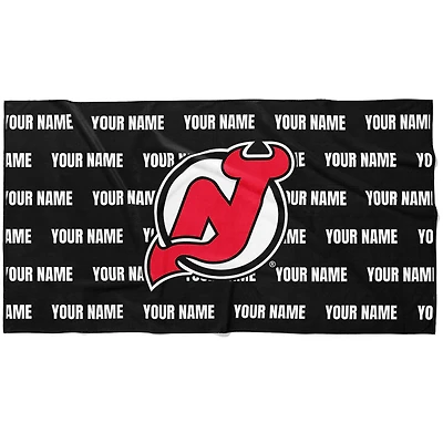 Chad & Jake New Jersey Devils 30" x 60" Personalized Horizontal Towel
