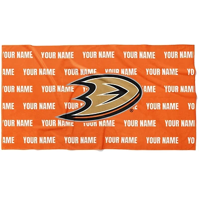 Chad & Jake Anaheim Ducks 30" x 60" Personalized Horizontal Towel