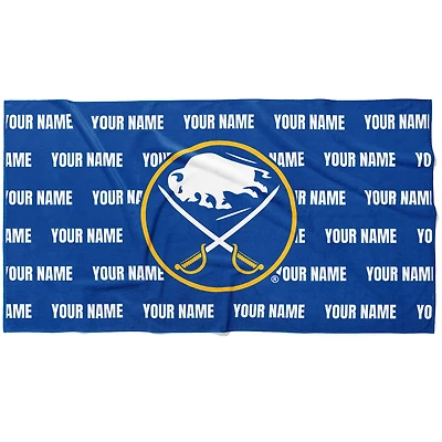 Chad & Jake Buffalo Sabres 30" x 60" Personalized Horizontal Towel