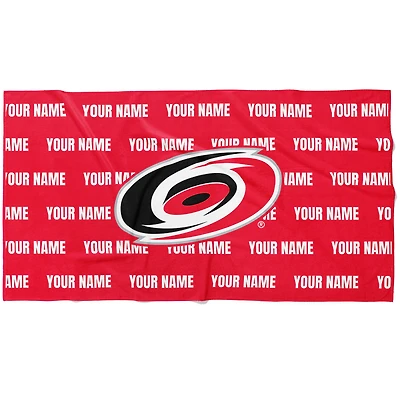 Chad & Jake Carolina Hurricanes 30" x 60" Personalized Horizontal Towel