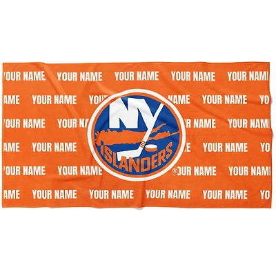 Chad & Jake New York Islanders 30" x 60" Personalized Horizontal Towel