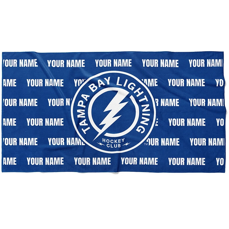 Chad & Jake Tampa Bay Lightning 30" x 60" Personalized Horizontal Towel