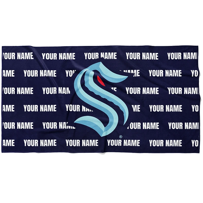 Chad & Jake Seattle Kraken 30" x 60" Personalized Horizontal Towel