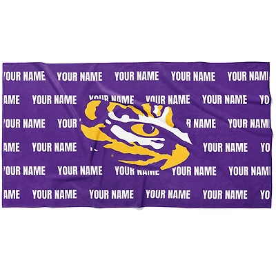 Chad & Jake LSU Tigers 30" x 60" Personalized Horizontal Towel