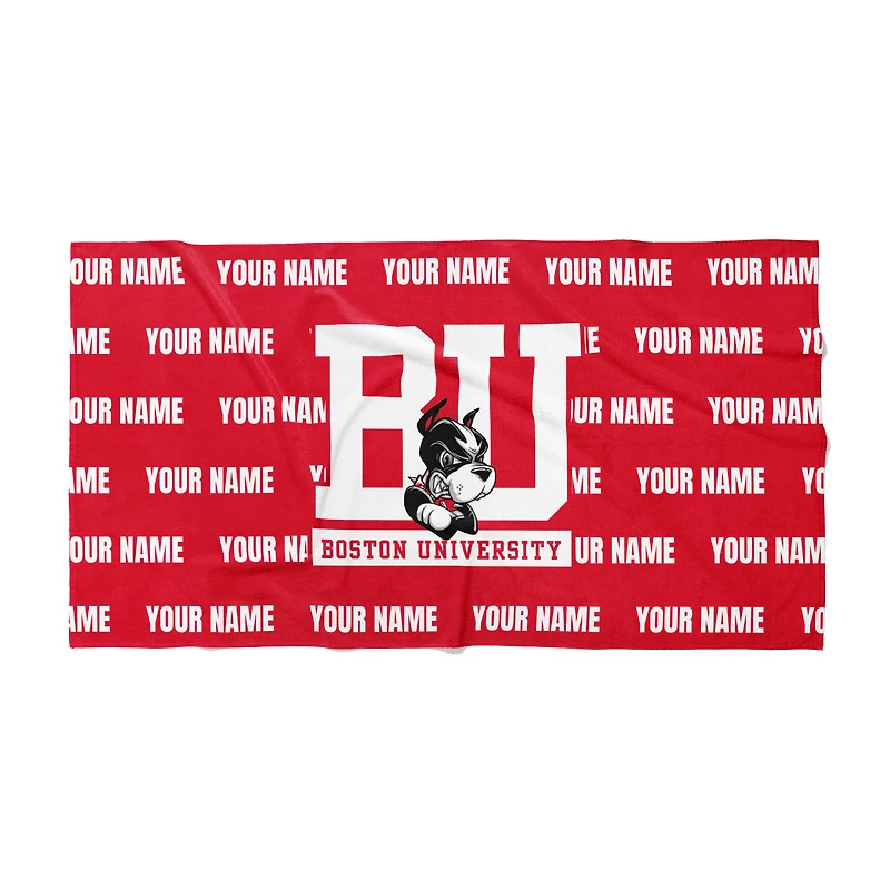 Chad & Jake Boston University 30" x 60" Personalized Horizontal Towel