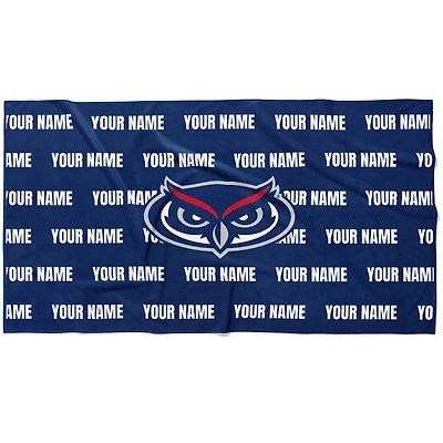 Chad & Jake Florida Atlantic Owls 30" x 60" Personalized Horizontal Towel