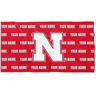 Chad & Jake Nebraska Huskers 30" x 60" Personalized Horizontal Towel