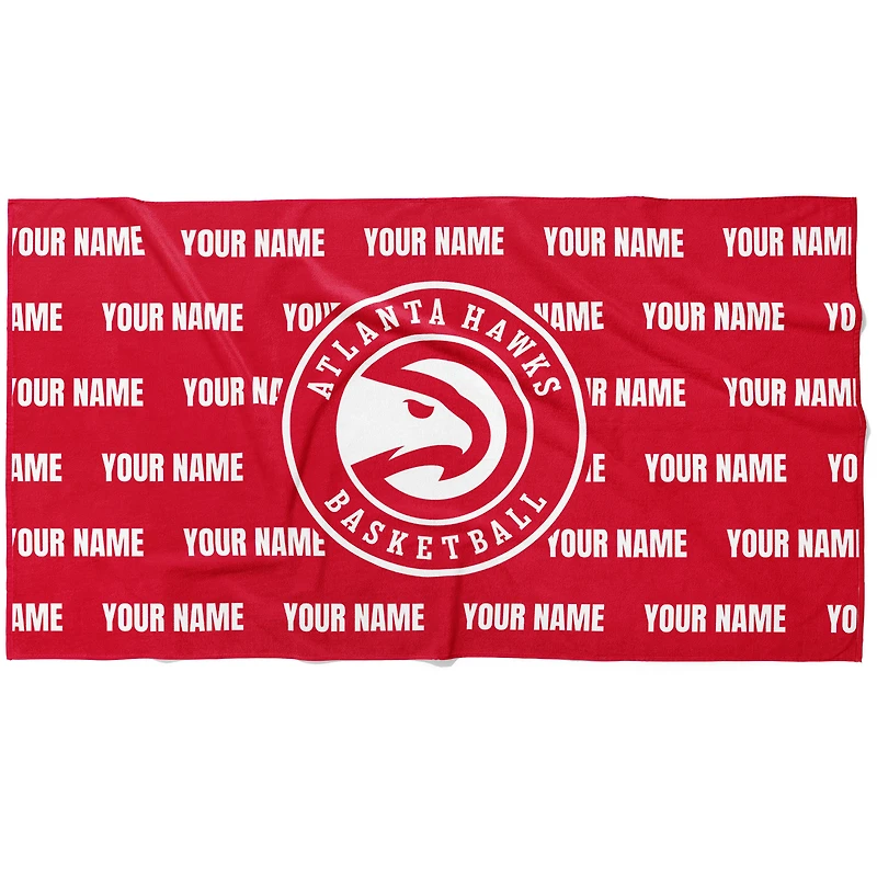 Chad & Jake Atlanta Hawks 30" x 60" Personalized Horizontal Towel
