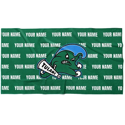 Chad & Jake Tulane Green Wave 30" x 60" Personalized Horizontal Towel