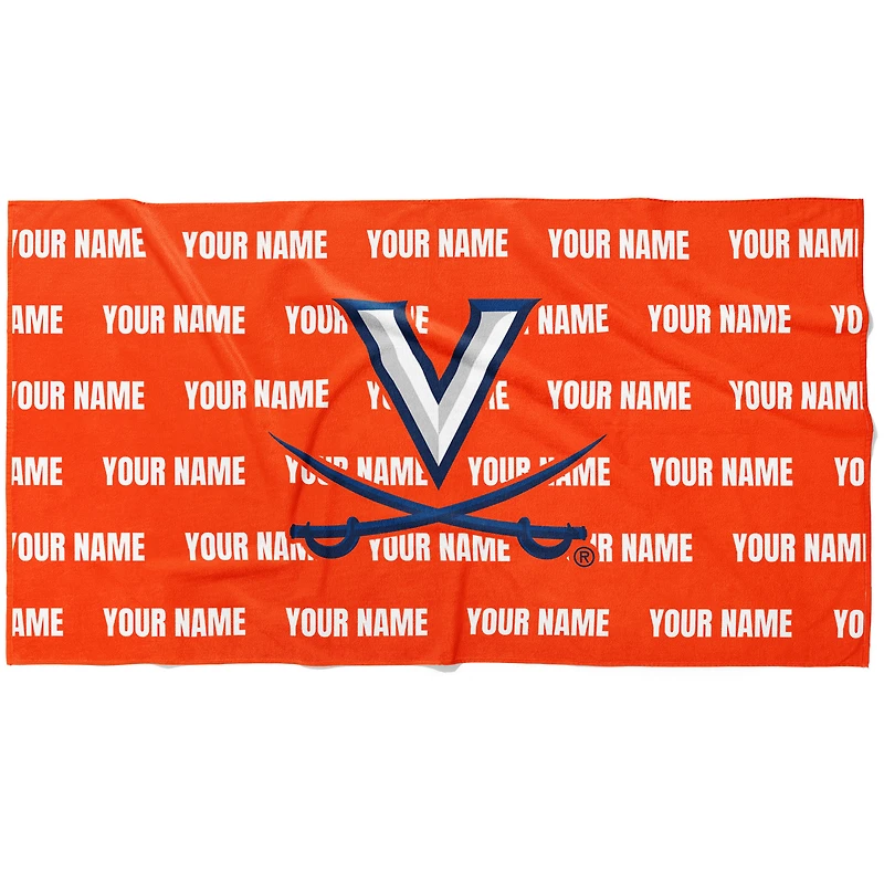 Chad & Jake Virginia Cavaliers 30" x 60" Personalized Horizontal Towel