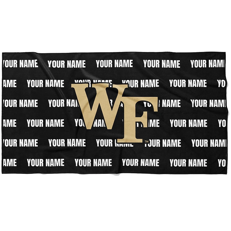 Chad & Jake Wake Forest Demon Deacons 30" x 60" Personalized Horizontal Towel